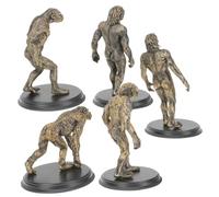 Healifty Set 5 Pezzi Modelli Uomo-scimmia in Plastica Durevole, Giochi Educativi Per Bambini, Supporto Didattico Evoluzione Umana, Dimensioni Compatte Per Uso Scolastico