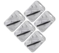 Healifty Set 5 Pinzette per Sopracciglia in Acciaio Inossidabile Pinzetta per Trucco da Donna Leggera e Portatile Clip per Sopracciglia Ergonomica per Uso Personale e Professionale per