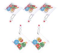 Healifty Set 6 Gomme da Cancellare Natalizie Mini a Tema Cartone Animato Elementi Decorativi Gomme Adorabili per Feste Scolastiche e Regali di Compleanno