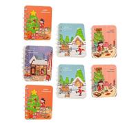 Healifty Set 7 Quaderni a Spirale Natalizi Tascabili per Studenti, Blocco Note a Tema Festa, Cancelleria per Appunti Creativi, Diario e Schizzi, Adatto a Colore Casuale Stile Casuale