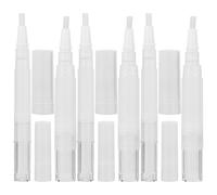 Healifty Set da 6 Penne Vuote per Olio Cuticole e Unghie, Flaconi Trasparenti da 3ml e 5ml Pennello, Contenitori Portatili per Oli Essenziali e Prodotti Nail Art