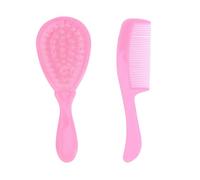 Healifty Set di spazzola e pettine per bambini, spazzola per capelli e pettine, pettine di sicurezza per bambini, pettine massaggiante per la cura del cuoio capelluto appena nato