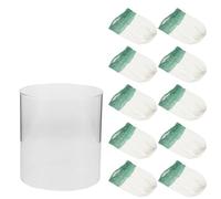 Healifty Set Paralume Lanterna da Campeggio in Vetro Resistente al Calore 1 Paralume Grande e 10 Reticoli Verdi Antivento per Lanterna a Gas da Esterno, Ricambio per Lampade a Cherosene