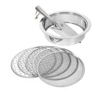 Healifty Setaccio per Terreno da Giardino in Inox con Intercambiabile e Pala Strumento Versatile per Vagliatura Compost e Terreno per Orticoltura e Leggero e Portatile per Professionale e