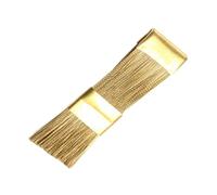 Healifty Spazzola per Pulizia Punte Trapano Unghie in Rame Setole Resistenti per Nail Art Accessorio Manicure Professionale per Unghie Naturali e Artificiali Uso Casa e Salone