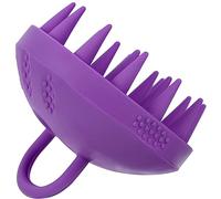 Healifty Spazzola Per Shampoo in Silicone Massaggiatore Cuoio Capelluto Raschietto Per Cuoio Capelluto Da Viaggio Fornitura Di Testa Compatto Forniture Per Massaggi Viaggiare Viola