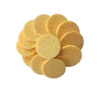 HEALIFTY - Spugnette in cellulosa per il lavaggio del viso, 50 pezzi, per la pulizia del viso (tonde, colore della pelle)