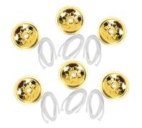 Healifty Stoppini per Lampade a Olio e Bruciatore Ad Alcool, Set 6 Pezzi Porta Galleggiante in Fibra, Lunga Combustione Stabile, Adatti a Candele Rotonde per Uso Domestico e Feste