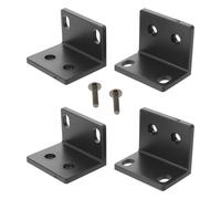 Healifty Supporto Angolare in Metallo per Cabinet Audio 1u, Set da 4 Pezzi, Protezione per Bordi Mobili Altoparlanti, Staffa Fissa per Apparecchiature Musicali, Adatto per Sale Musica