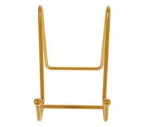 Healifty Supporto Espositore in Ferro da Tavolo per Quadri e Piatti, Cavalletto Robusto Finitura Bronzo, Misura Media, Utilizzabile in Cucina, Ufficio e Spazi Espositivi