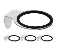 Healifty Supporto per Asciugacapelli da Banco in Acciaio Inox 4 Pezzi Organizer da Parete per Salone di Bellezza Porta Phon per Postazione Bagno e Uso Quotidiano