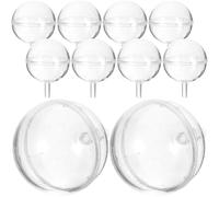 Healifty Supporto per Bouquet di Cioccolato 100 Pezzi Tazze di Plastica Trasparente per Caramelle Rotonde Forniture Fai da Te Leggere e Compatte per Composizioni Floreali Regalo