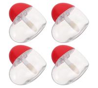Healifty Tubi per Rossetto Vuoti 4 Pezzi Piccoli Contenitori per Lucidalabbra Fai da Te in Plastica Sicura per Trucco Labbra Personalizzato e Portatile Adatti a Look Naturali e Serali