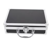 Healifty Valigetta in Alluminio Leggera e Robusta con Manico Ergonomico Custodia Portatile Multifunzione per Strumenti e Utensili Piccola Valigia da Lavoro Resistente Nera