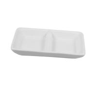 Healifty Vassoio in Bianca per Snack e Salse con Scomparti Resistente e Versatile per Aperitivi e Condimenti Riutilizzabile