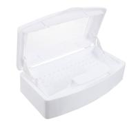 Healifty Vassoio per Strumenti per Manicure Portatile, Scatola di Pulizia per Nail Art Contenitore Compatto per Salone di Bellezza, Accessorio Leggero per Conservare Pinzette e Attrezzi