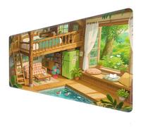 Healing Anime Mouse Pad, XXL MousePad, 90 x 40cm | Anti slip Desktop Pad | Precise Control GamingMousePad | PC Computer Keyboard Desktop Pad, Office DeskMousePad