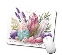 Healing Crystals And Herbs Mousepad Durevoli Tappetino per Mouse Morbido Mouse Pad for Accessori Scrivania Pc Ufficio 25X30Cm