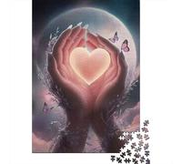 Healing Hands Heart 1000 Componenti Cartone Resistente Puzzle Familiare Fan Dei Rompicapo Sera Di Giochi in Famiglia Livello Di Difficoltà Equilibrato 52x38cm/1000pcs