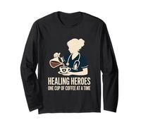 Healing Heroes Una tazza di caffè alla volta VA Infermiera Maglia a Manica