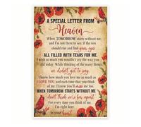 Healing Thoughts Poster - Supportive Wall Art & Gift - Comforting Decor for Difficult Times or In Memory(Framed,12x18inch(30x45cm))