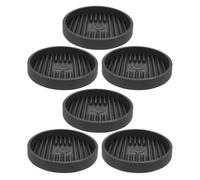 HEALLILY 1 Set Vassoio Porta Scopino WC in Plastica con Bordo Rialzato e Supporto Stabile per Bagno, Tappetino Asciutto e Traspirante per Accessori Bagno 6 Pezzi