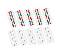 HEALLILY 10 fogli impermeabili con lettere dell'alfabeto, colorati e bianchi, per quaderni, album di ritagli e uso in ufficio