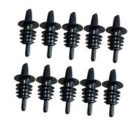 HEALLILY 10 pezzi Beccucci Versatori per Bottiglie in Plastica PVC Riutilizzabili Design Antiscivolo per Vino e Liquori Compatibili con Bottiglie Standard Versamento Preciso e Facile