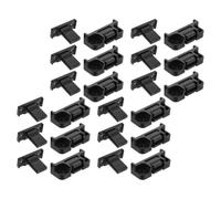 HEALLILY 12 Pezzi Connettore Rapido Design Separato Base e Pannello, Installazione Veloce senza Attrezzi per Mobili Modulari e Armadi in Abs Nero per Ristrutturazione Armadi
