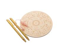 HEALLILY 1set Bacchette Divinatorie Rame per Fantasmi e Divinazione Spirituale con Pendolo e Tappetino Elegante per Risposte Sì No Kit Multiuso per attività Spirituali