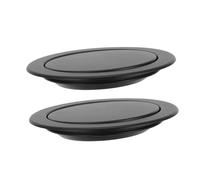 HEALLILY 2 coperchi rotondi da incasso in acciaio inox per pattumiera da bancone per piano di lavoro, salva-spazio, per cucina e bagno, adatti per casa, ufficio, hotel