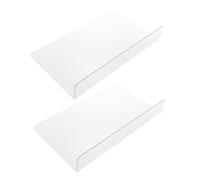 HEALLILY 2 Pezzi Bachera del Bagno barriera d'Acqua per la Doccia paraschizzi lavello Cucina Piastra di Guardie da Bagno protettore della Vasca da Bagno Guardia della Doccia PVC Trasparente