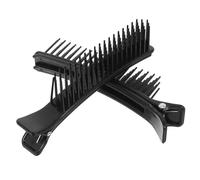HEALLILY 2 pezzi Clip per Capelli Professionali Multiuso da Clip Parrucchiere Nera Piccola Mollette Robuste per Sezionamento Capelli Accessori Leggeri per Styling e Taglio