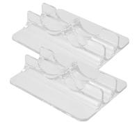 HEALLILY 2 pz Pattini Da Ghiaccio Supporto Trasparente Pattini A Rullo Espositore Rack Stabile Scarpa di Stoccaggio per Adulti Installazione Semplice Pratica Vetrina