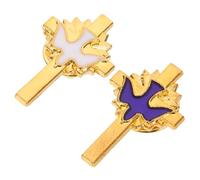 HEALLILY 2 spille religiose vintage con colomba della pace, accessorio significativo per la prima comunione, decorazioni per battesimo, elegante artigianato
