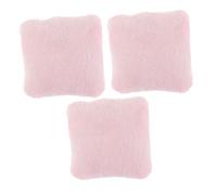 HEALLILY 3 Pezzi Accessori Per Divani Per Case Delle Bambole Miniature Finzioni Minuscolo Coperture Divano Colorato Moderno Cose A Forma Di Cuscino Per Bambola Flanella Rosa