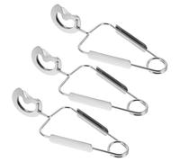 HEALLILY 3 pinze da cucina in acciaio inox per servire cibo per lumache pinze a molla per lumaca e crostacei che servono utensili da cucina resistenti alle alte temperature con manico ergonomico