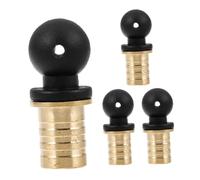 HEALLILY 4 tappi per bottiglie di vino fai da te con eleganti bocche in ottone riutilizzabili a forma di zucca tappi per vino per bottiglie di bevande ornamento accessori decorativi classici