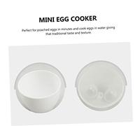 HEALLILY 4 tazze per cuocere le uova al microonde resistenti alle alte temperature in PP per uso in forno Mini bracconiere portatile per una comoda colazione sana