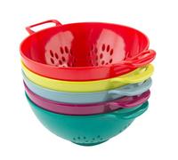 HEALLILY 5 cestini da cucina con bordi lisci per lavare e conservare frutta e verdura, pratico colino in rete per un efficiente risciacquo e drenaggio degli alimenti, colore casuale