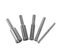 HEALLILY 5 Pezzi Punta Diamantata in Emery Argento per Lavorazione Gioielli Forma Concava Sferica, Lucidatura Delicata per Pietre Morbide e Ambra in Laboratorio Artigianale