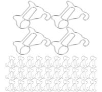 HEALLILY 50 graffette in metallo a forma di cane graffette creative per ufficio per l'organizzazione di documenti carino clip per promemoria per casa e scuola compatto leggero