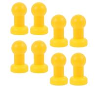 HEALLILY 8 Pezzi Tappi per Pali Trampolino in Plastico Giallo, Cappuccio Saltarello Resistente per Riparazione e Fissaggio, Accessori da Trampolino per Festa Estiva