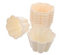 HEALLILY 8 stampi da forno a forma di fiore in plastica per gelatina e budino, per cuocere e congelare dessert, torte, cioccolato, caramelle, per feste e uso domestico