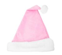 HEALLILY Cappello Natale Spesso in Pile Vellutato Unisex Cappello Babbo Natale e Confortevole per Feste e Foto