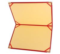 HEALLILY Cartellina Portfolio Rosso Grande con Angoli Metallici Organizer Documenti Multifunzionale per Ufficio Cartelletta Porta Documenti per Contratti Appunti e Presentazioni Pratica e