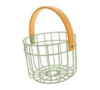 HEALLILY Cestini Per Uova in Filo Cestini Per Uova Fattoria Rotondi Con Manico Robusto Portauova Fresche Per Conservare e Organizzare Piano Della Cucina