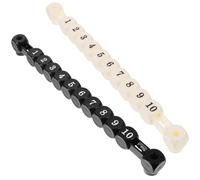 HEALLILY Contatori Punteggio Calcio Balilla 2 Pezzi in Plastico Leggero Design Pratico e Facile da Riporre per Gioco da Tavolo Calcio