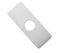 HEALLILY Copertura Decorativa in Acciaio Inossidabile Argento per Rubinetto Piastra Copriforo per Lavello, Accessorio per Rubinetto da Cucina e Bagno