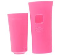 HEALLILY Custodia Protettiva in Silicone per Microfono Bbs U-666b, Manicotto Antiscivolo Rosa Resistente e Flessibile, Protezione Completa per Microfoni Wireless Ktv, Facile da Installare
